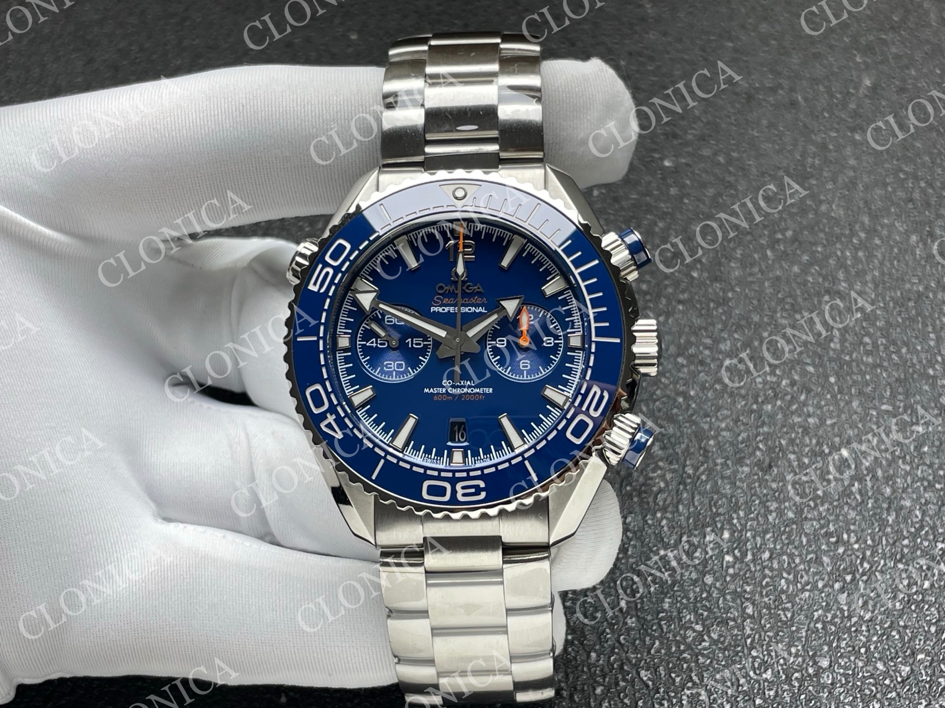 PLANET OCEAN MASTER CHRONOMETER BLUE CERAMIC BEZEL BLUE DIAL