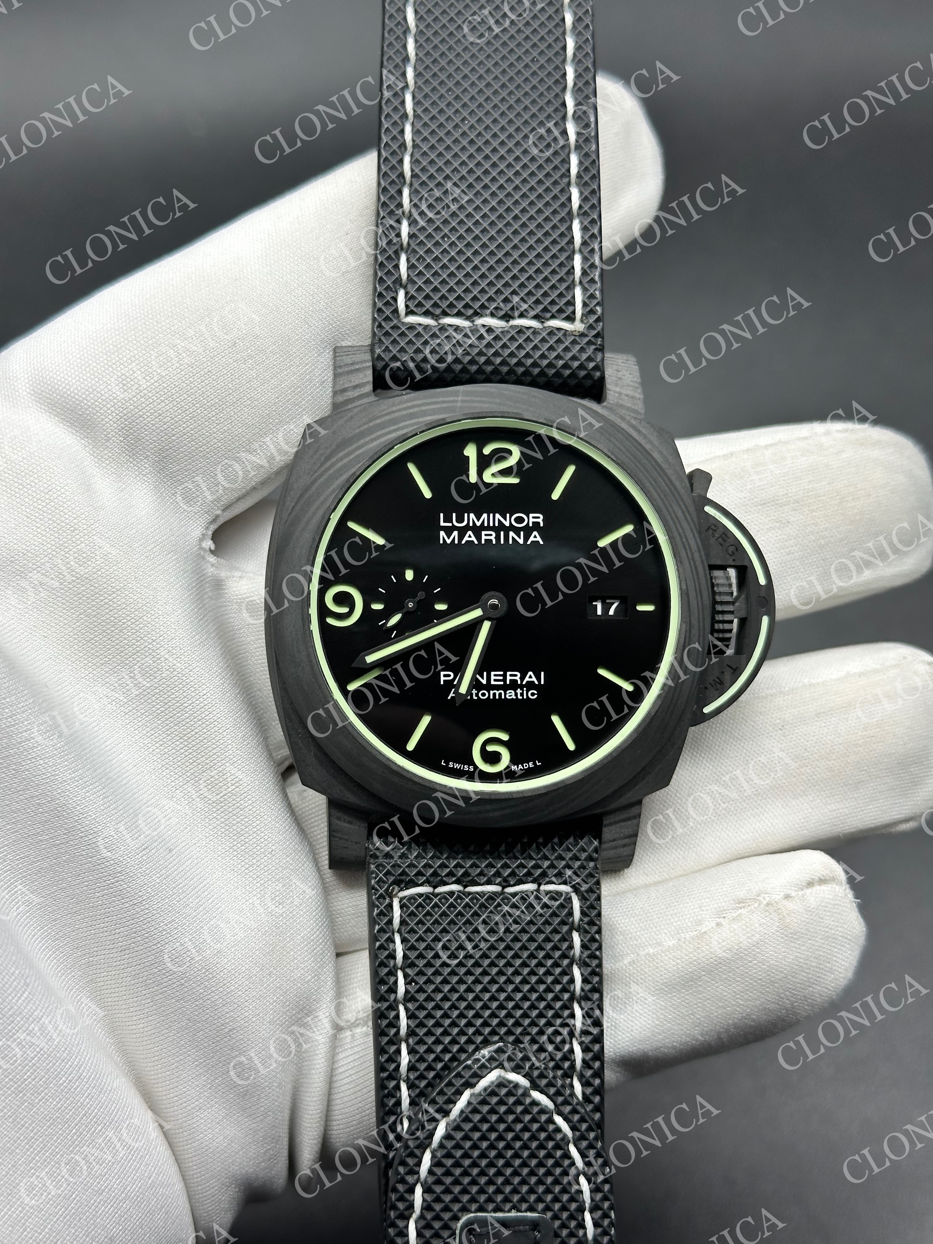 PAM1118 CARBOTECH ON BLACK KEVLAR COMPOSITE STRAP P.9010 CLONE