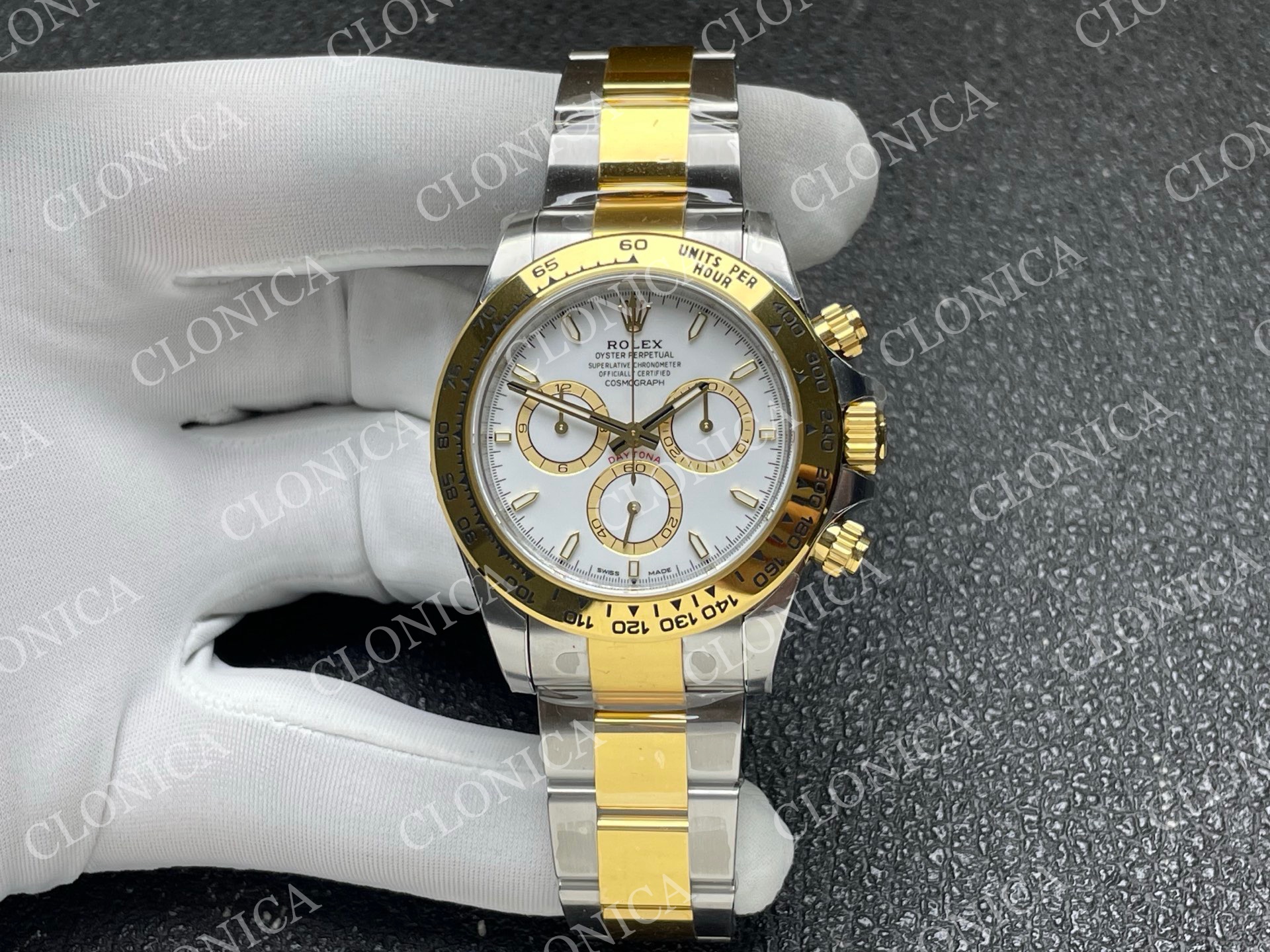 DAYTONA 126503 SS/YG GAIN WEIGHT WHITE DIAL ON OYSTER BRACELET