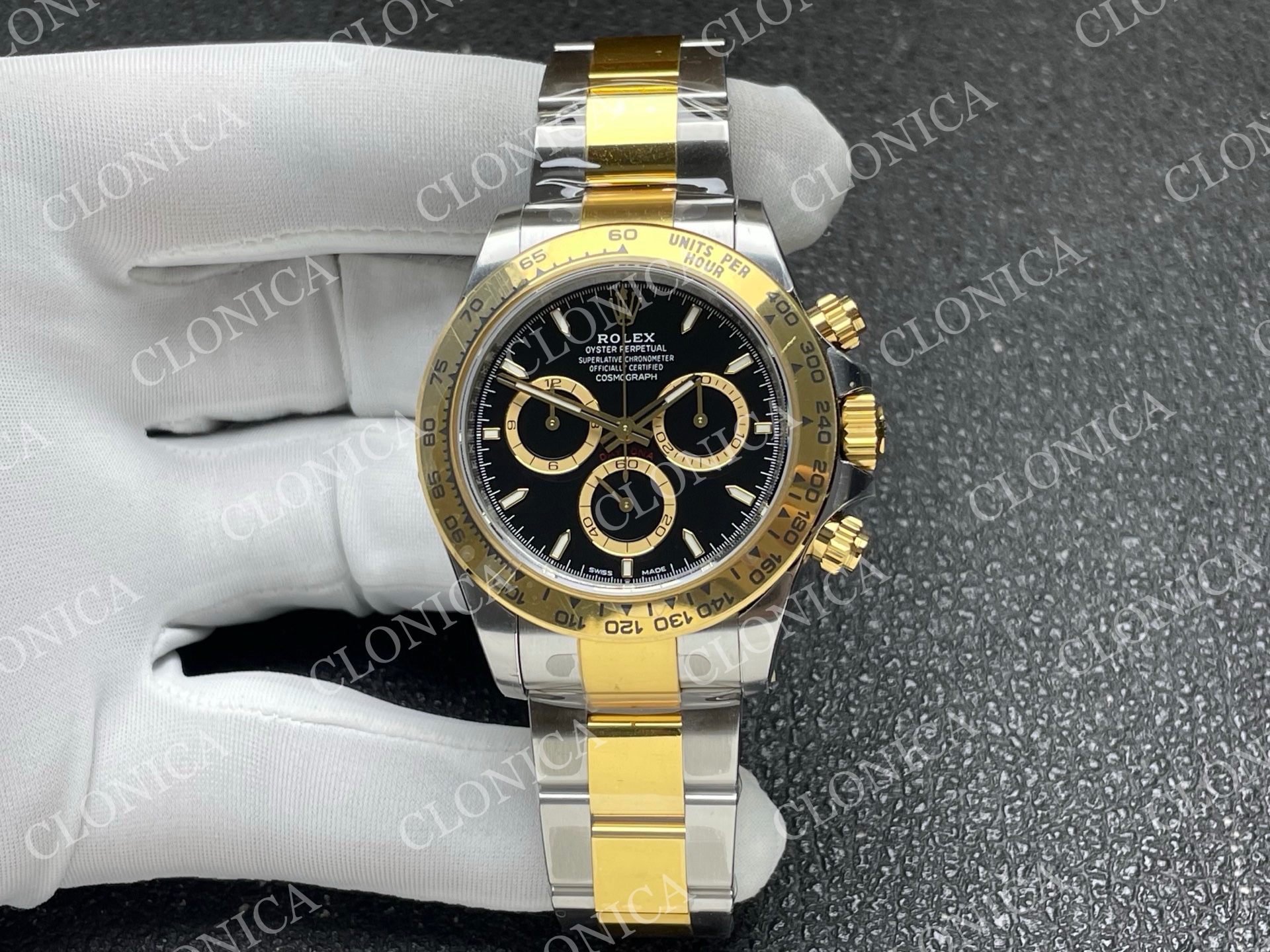 DAYTONA 126503 SS/YG GAIN WEIGHT BLACK DIAL ON OYSTER BRACELET