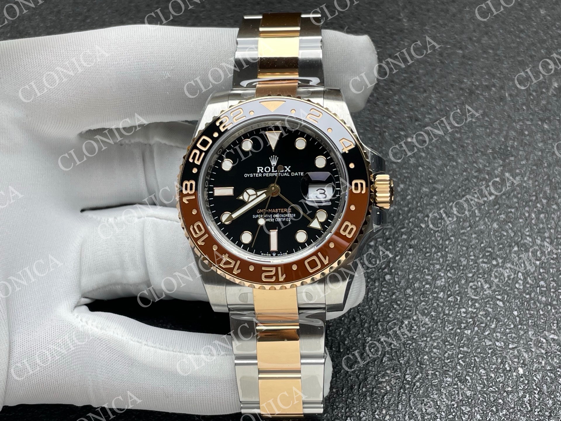 GMT MASTER II 126711 CHNR 904L SS ON SS/RG BRACELET DD3285