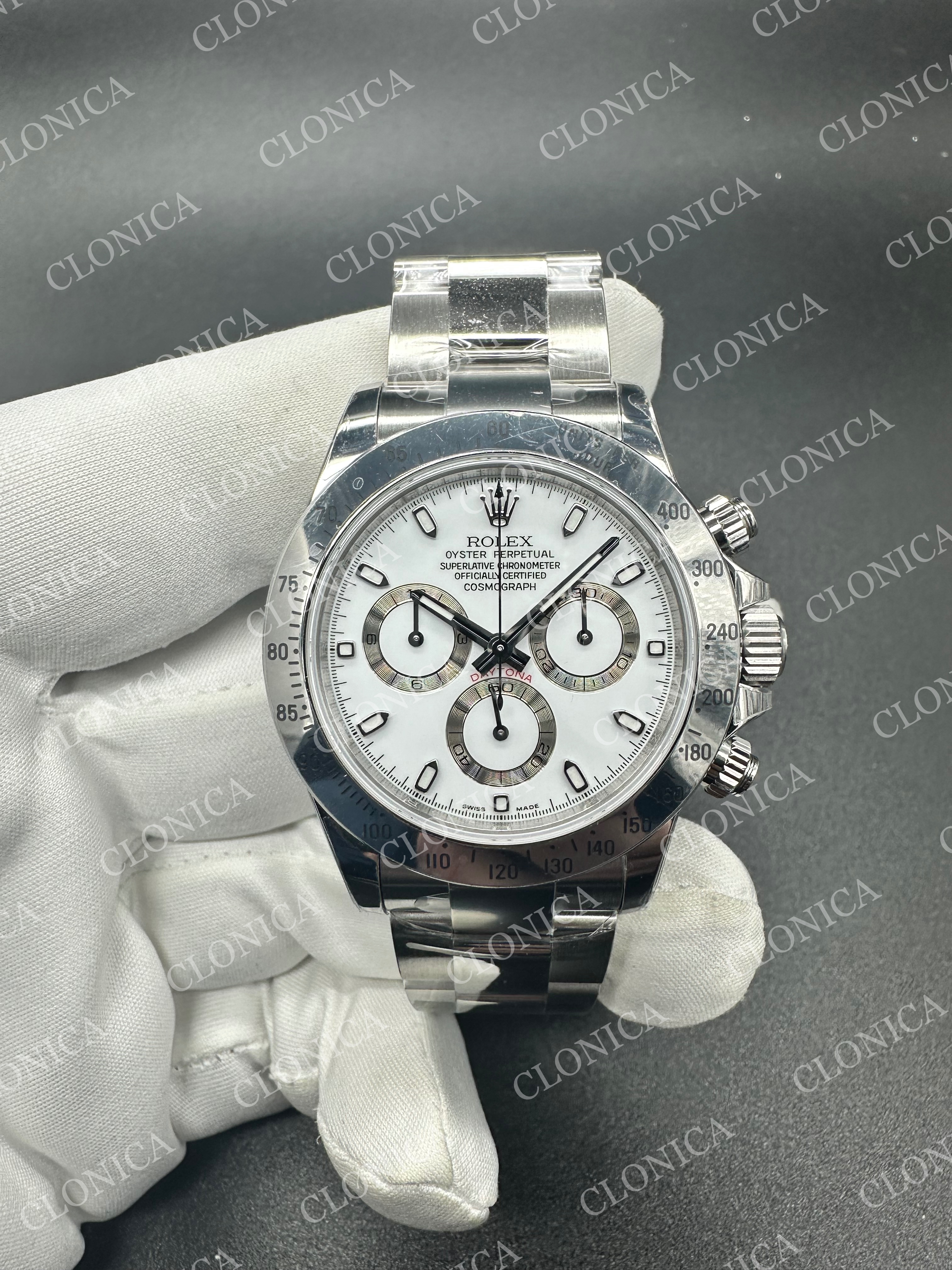 DAYTONA 116520 904L SS WHITE DIAL ON 904L SS BRACELET