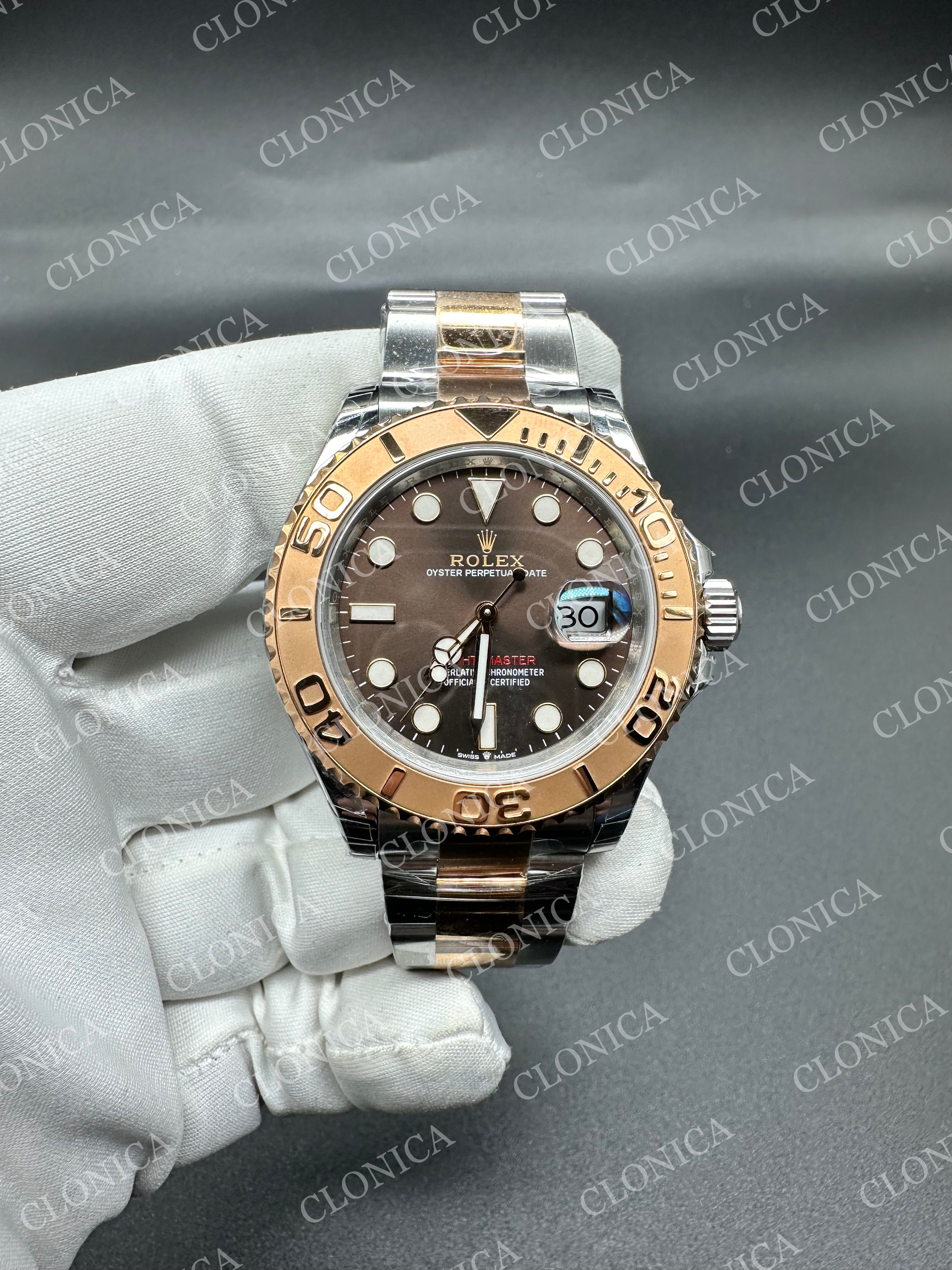 YACHT-MASTER 126621 904L/RG BROWN DIAL ON 904L/RG BRACELET