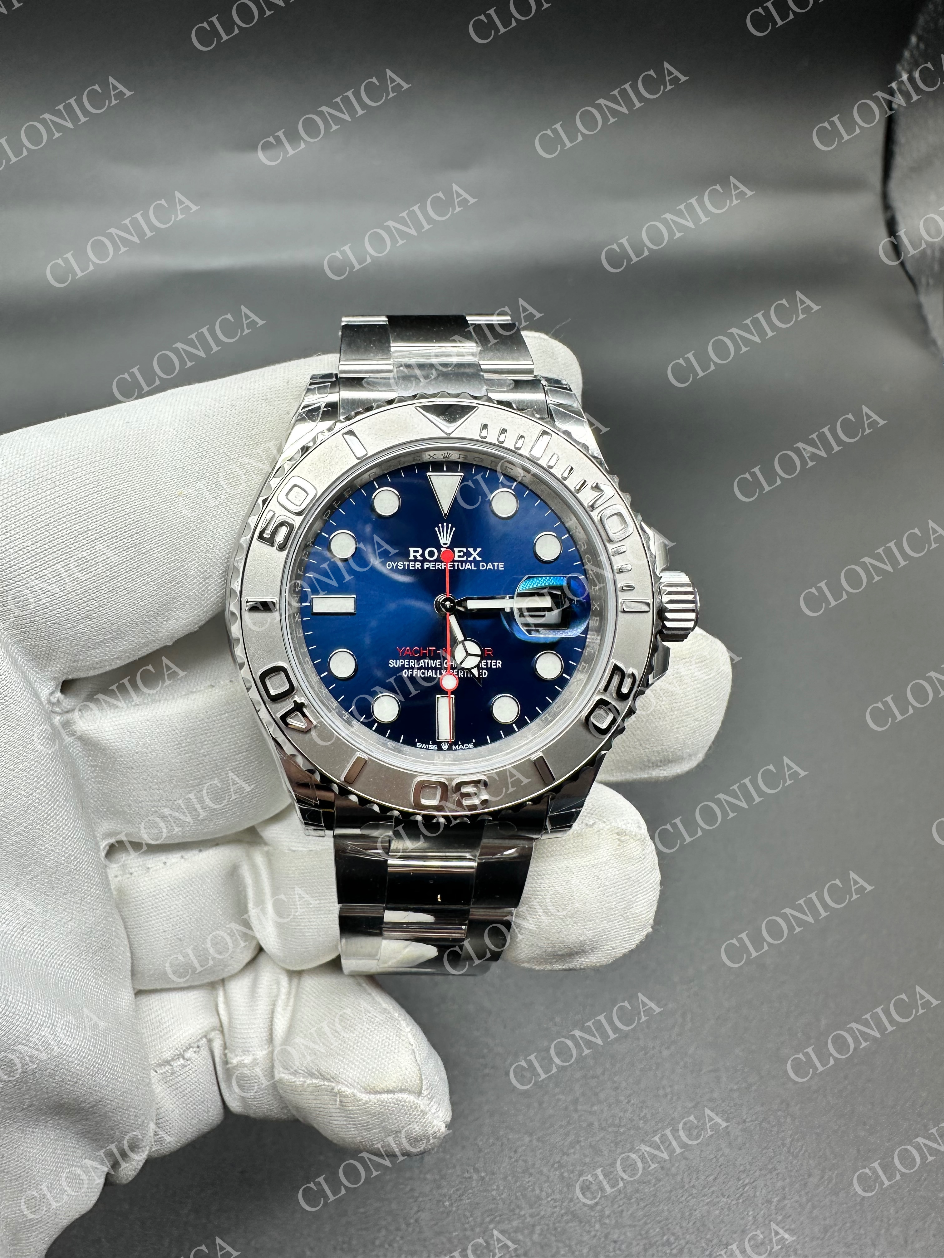 YACHT-MASTER 126622 904L QF 1:1 BEST EDITION BLUE DIAL ON 904L SS BRACELET 