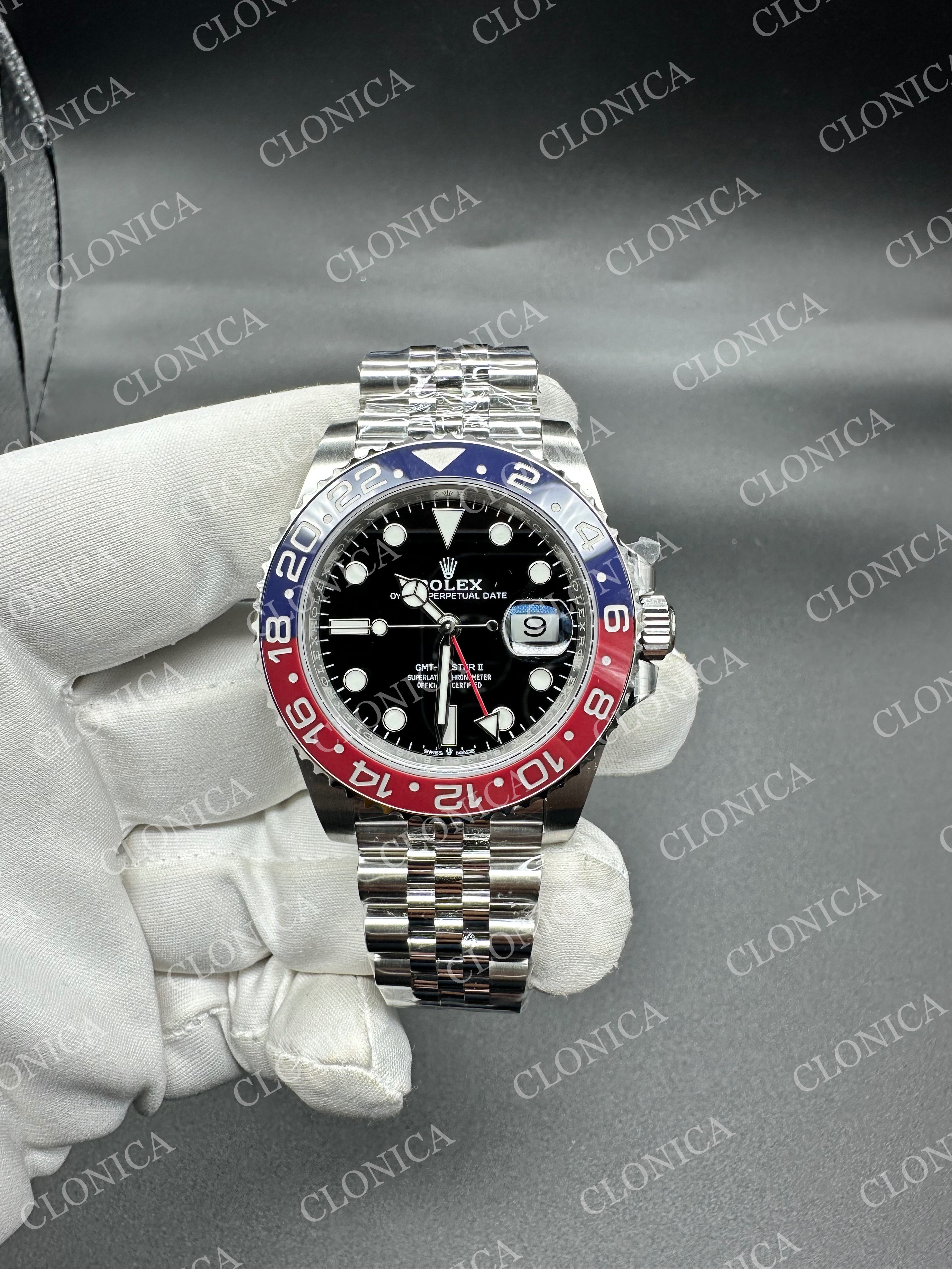 GMT-MASTER II 126710 BLRO 904L SS BLACK DIAL ON JUBILEE BRACELET DD3285