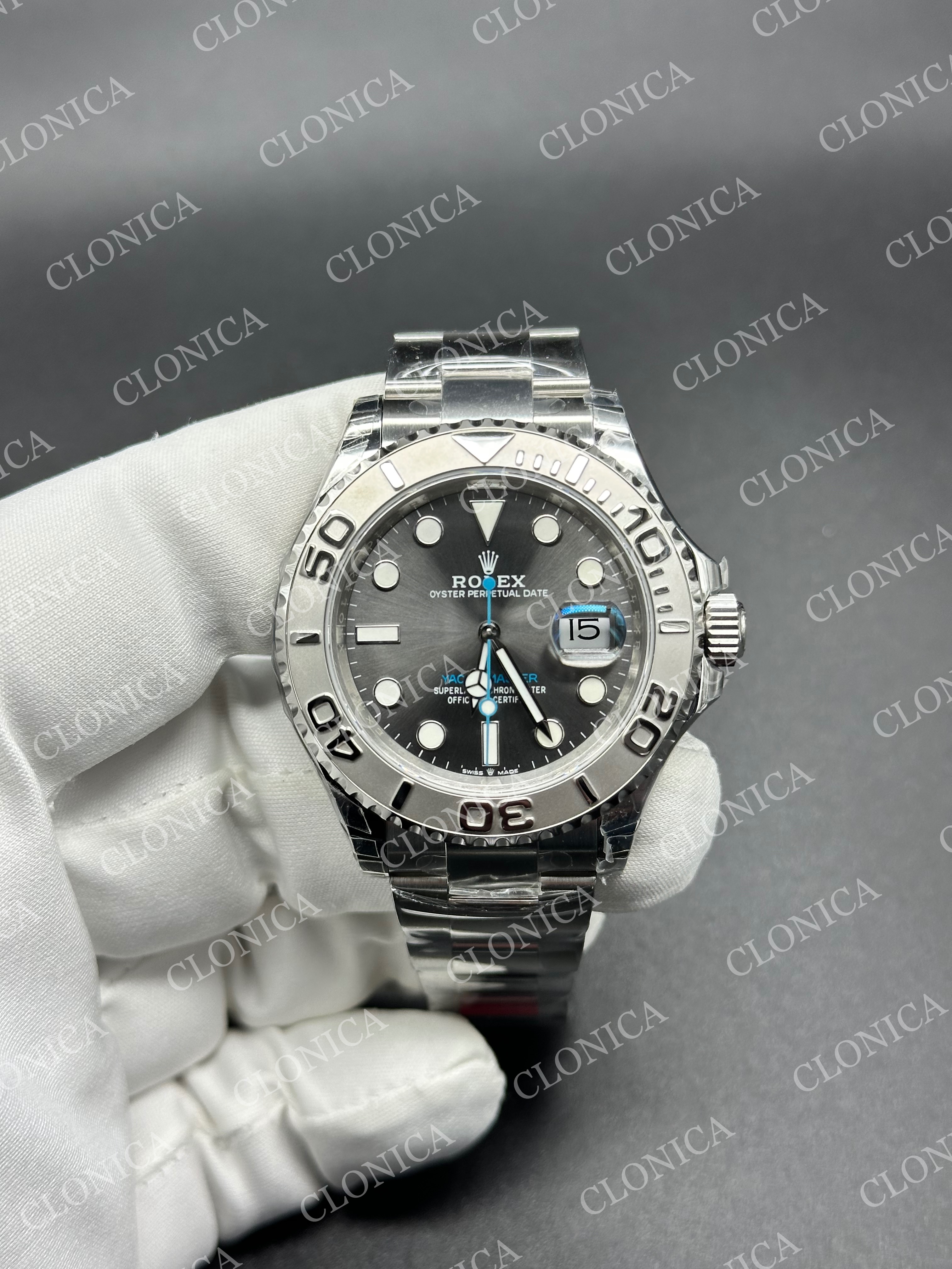 YACHT-MASTER 126622 904L 1:1 GREY DIAL ON 904L SS BRACELET 