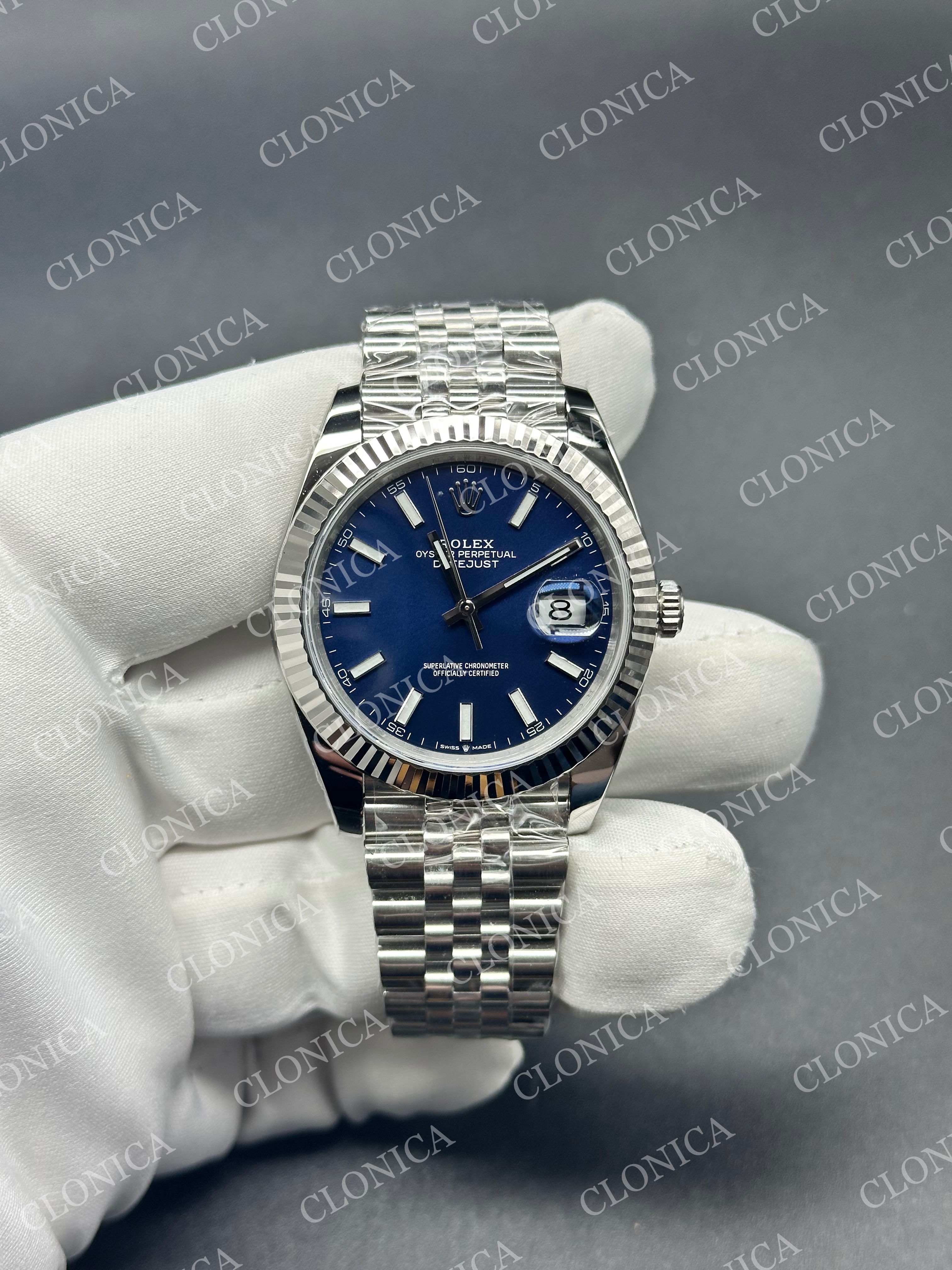 DATEJUST 41MM 126334 904L SS BLUE DIAL